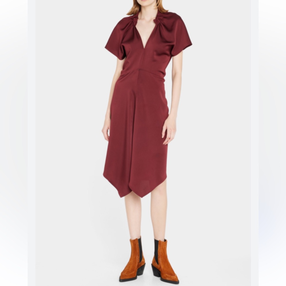 Zero + Maria Cornejo Ruched Stella Dress Size 8